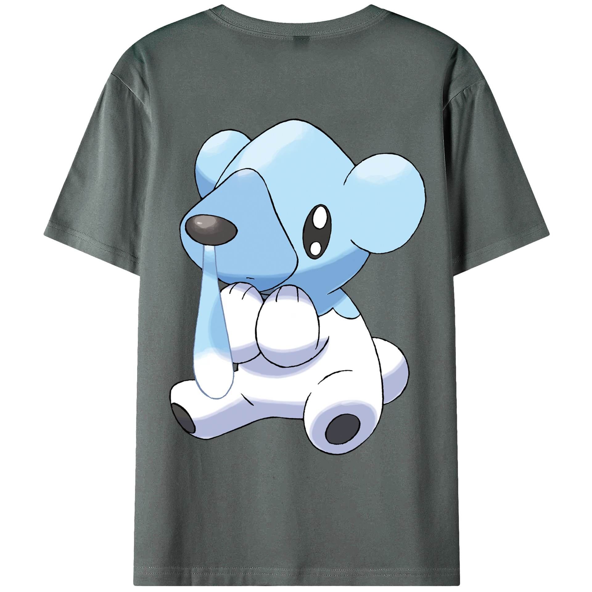 （画像用） ポケットモンスター Pokémon 綿100％ メンズ半袖Tシャツ（バックプリント） 通気性
